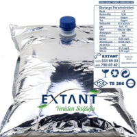 Ozonlu İyonize Alkali Hidrojenli Canlı Su 9,5-11 pH -130 -200 ORP ve Hidrojen 5 Litre